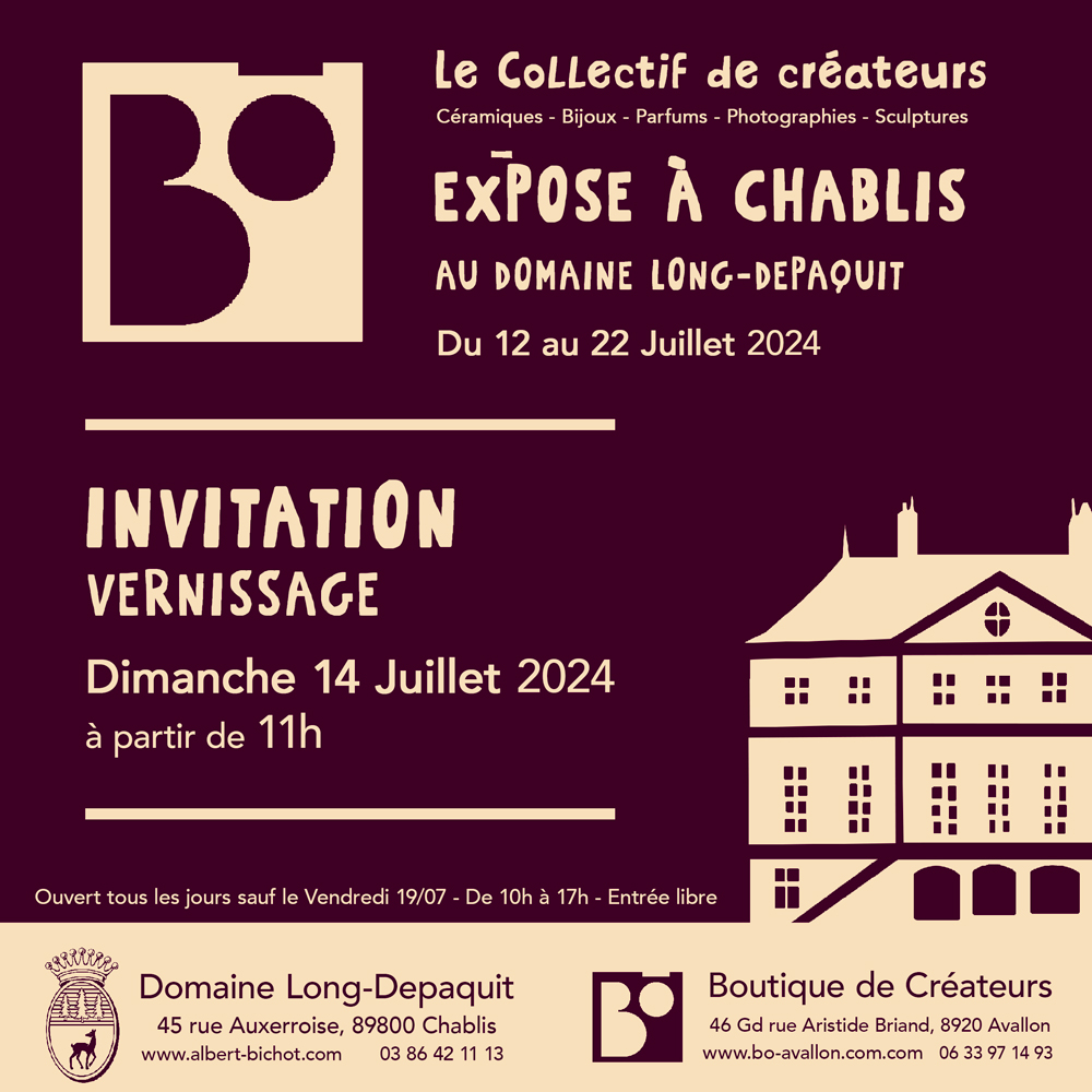 Invitation vernissage Expo Chablis